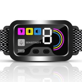 IP67 Waterproof Colour Screen Intelligent Dog Trainer Bark Collar (type: # 1, Color: As pic show)